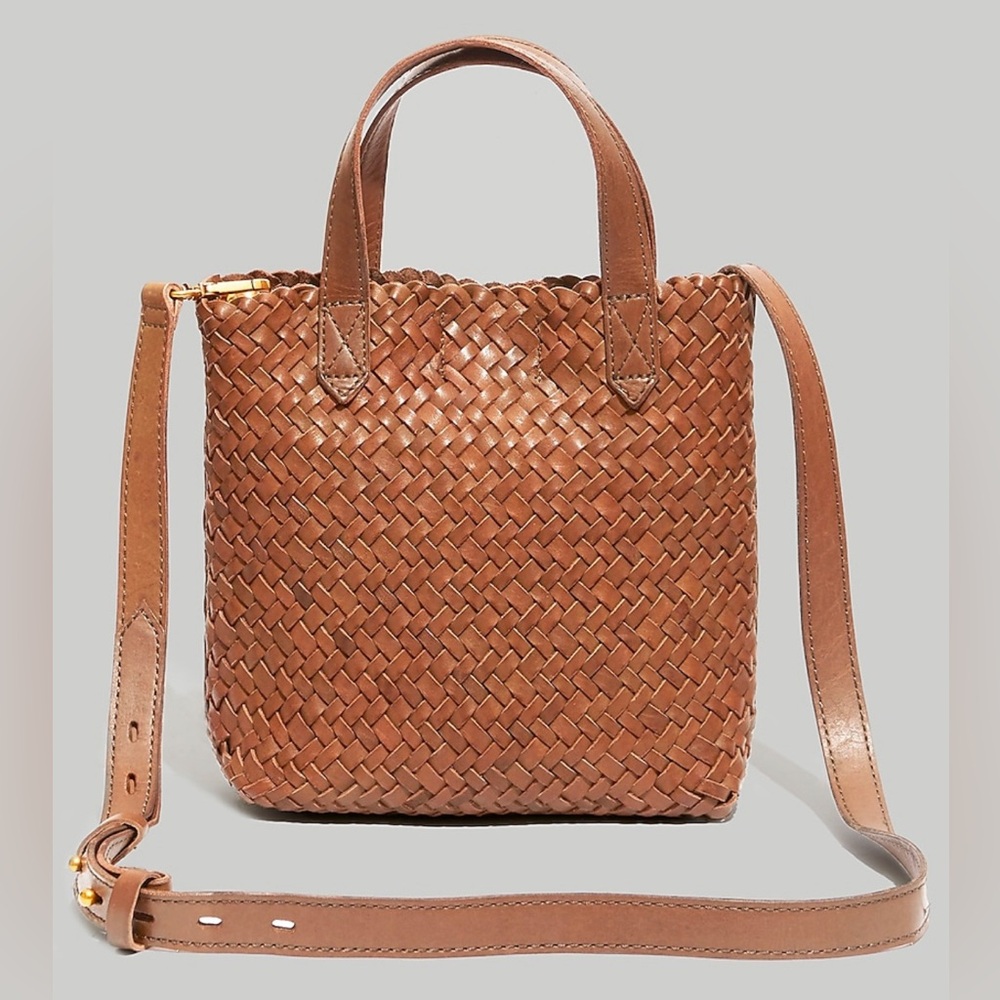 Madewell The Small Transport Crossbody: Woven Leather Edition